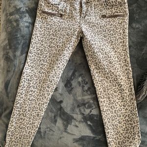 Anine Bing moto zip skinny jeans